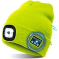 thumbnail image 1 of Viworld Wireless Musical Beanie Hat with Light, LED Headphone Running Beanie, Unisex Winter Warm Knit Cap for Sports Outdoors (Yellow), 1 of 7