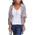 thumbnail image 1 of Viworld Women Holiday Lace Floral Kimono Cardigan Ladies Summer Tops Blouse Plus Size, 1 of 6