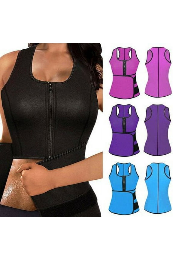 Women Waist Trainer Vest Tank Workout Neoprene Sauna Slim Sweat Belt Body Shaper