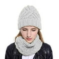 thumbnail image 1 of Viworld Women Winter Beanie Hat Scarf Set Thick Knitted Skull Cap with Neck Warmer, 1 of 5