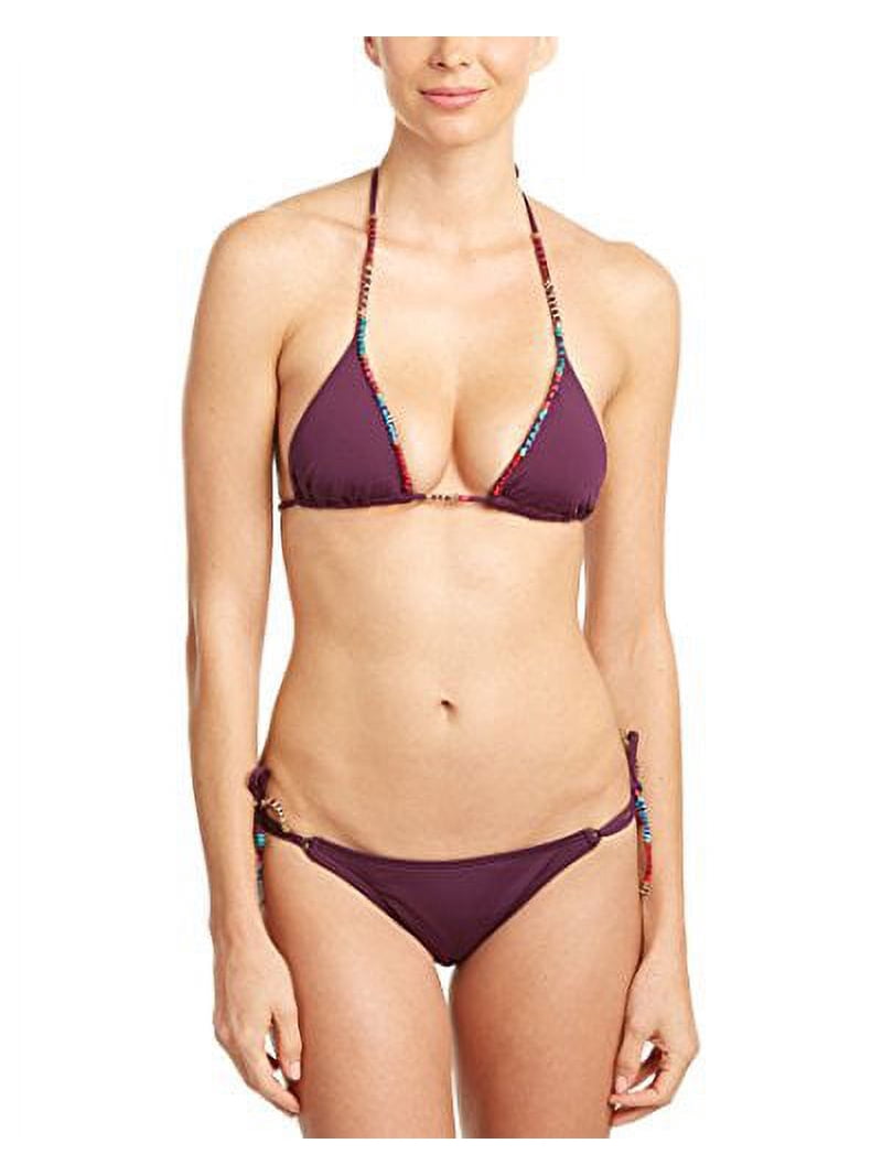 SOFIA BY VIX ブラジリアンビキニ Vix Women's Sofia by Vix Solid Berry Long Tie Hipster Bottom