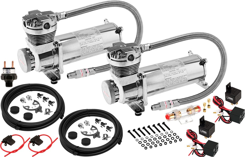 Vixen Air 200 PSI Heavy Duty Suspension/Air Ride/Bag/Train Horn Air