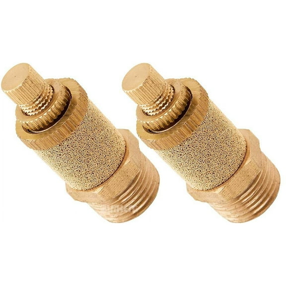 Vixen Air 3/8" NPT Dump/Slowdown/Silencer Flow Control Valve For Suspension (2-Pack) VXA4038-2