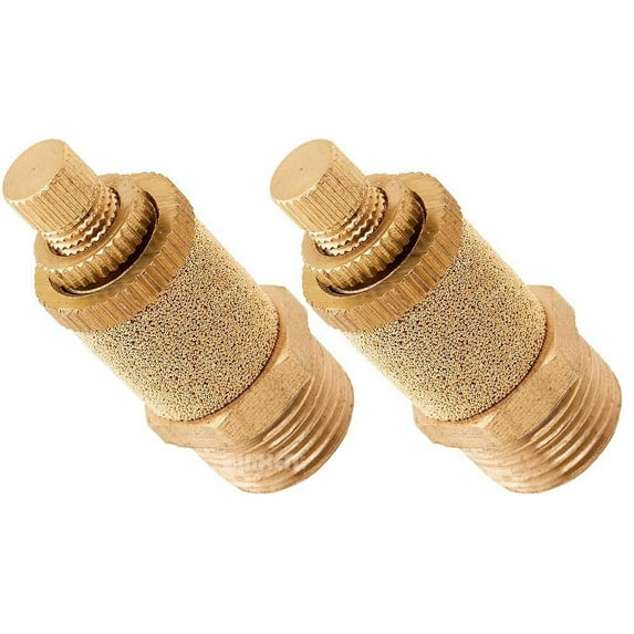 Vixen Air 3/8" NPT Dump/Slowdown/Silencer Flow Control Valve For Suspension (2-Pack) VXA4038-2