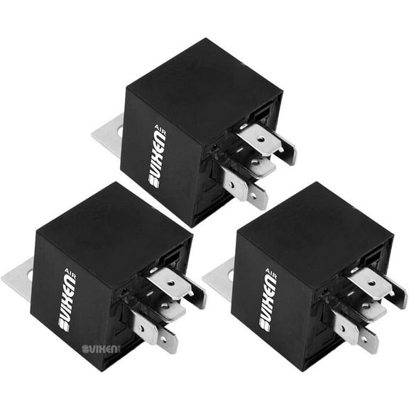 Vixen Air 5-PIN Relay 40A/12V for Horns/Compressors/Alarms/Fog Light - Bundle of three relays VXA7555-3