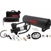 Vixen Air Suspension Kit for Truck/Car Bag/Air Ride/Spring. On Board System- 200psi Compressor, 4 Gallon Tank, Tire Inflation Kit. For Boat Lift,Towing,Lowering,Leveling Bags, Train Horn VXO4841BI
