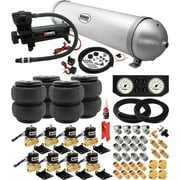 طقم تعليق الهواء Vixen للشاحنة / حقيبة السيارة / ركوب الهواء / الربيع. على متن النظام - ضاغط 200psi ، 5 خزان ألومنيوم غالون. لرفع القوارب ، القطر ، الإنزال ، أكياس تسوية التحميل ، قرن القطار ، RV VXX3804FW / 4850B