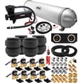 thumbnail image 1 of Vixen Air Suspension Kit for Truck/Car Bag/Air Ride/Spring. On Board System- 200psi Compressor, 5 Gallon Aluminum Tank. For Boat Lift,Towing,Lowering,Load Leveling Bags,Train Horn,RV VXX1208FB/4850B, 1 of 10
