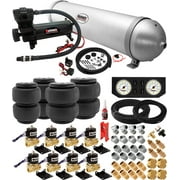 طقم تعليق الهواء Vixen للشاحنة / حقيبة السيارة / ركوب الهواء / الربيع. على متن النظام - ضاغط 200psi ، 5 خزان ألومنيوم غالون. لرفع القوارب ، القطر ، التخفيض ، أكياس تسوية التحميل ، قرن القطار ، RV VXX1208PW / 4850B