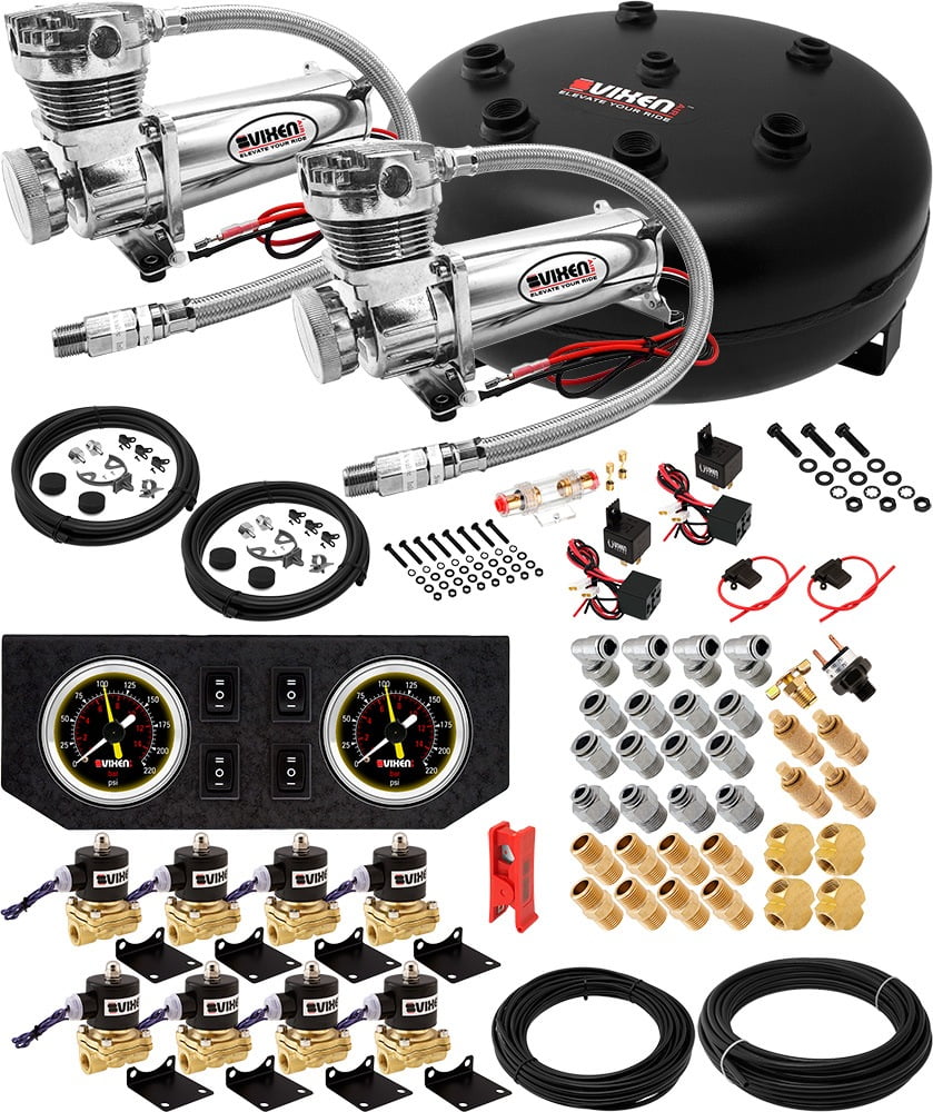 Vixen Air Suspension Kit for Truck/Car Bag/Air Ride/Spring. On Board ...