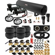 Vixen Air Suspension Kit for Truck/Car Bag/Air Ride/Spring. On Board System- Dual 200psi Compressor, 5 Gallon Tank. For Boat Lift,Towing,Lowering,Load Leveling,Onboard Train Horn VXX1208FB/4852DBF