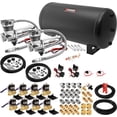 thumbnail image 1 of Vixen Air Suspension Kit for Truck/Car Bag/Air Ride/Spring. On Board System- Dual 200psi Compressor, 6 Gallon Tank. For Boat Lift,Towing,Lowering,Load Leveling,Onboard Train Horn VXX3804H/4863DC, 1 of 10