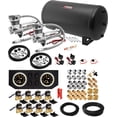thumbnail image 1 of Vixen Air Suspension Kit for Truck/Car Bag/Air Ride/Spring. On Board System- Dual 200psi Compressor, 6 Gallon Tank. For Boat Lift,Towing,Lowering,Load Leveling,Onboard Train Horn VXX1208GB/4863DC, 1 of 10