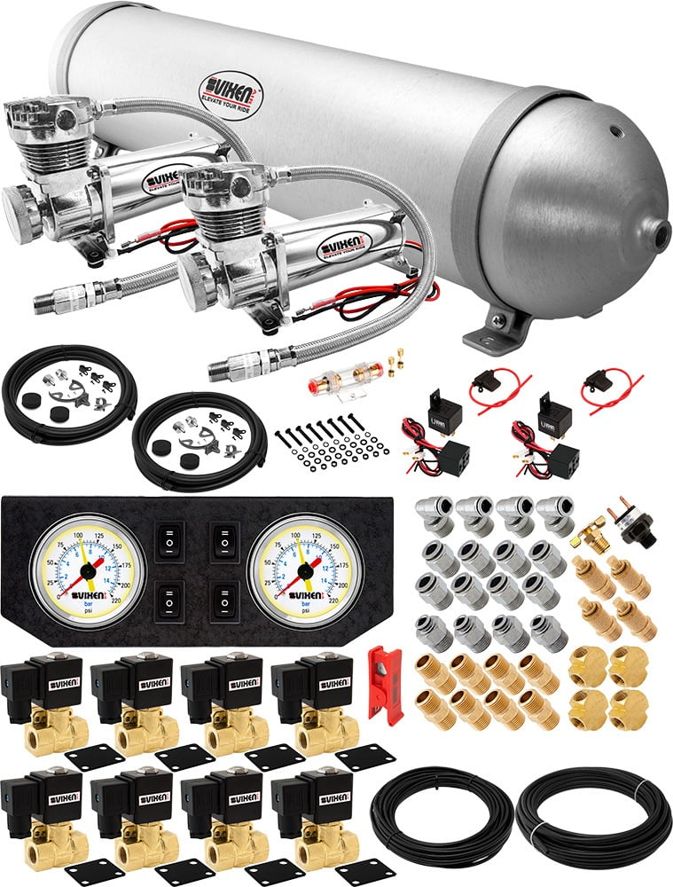 Vixen Air Suspension Kit for Truck/Car Bag/Air Ride/Spring. On Board