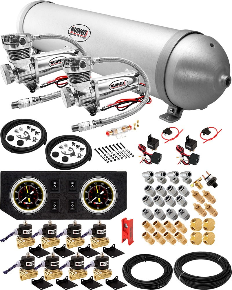 Vixen Air Suspension Kit for Truck/Car Bag/Air Ride/Spring. On Board ...