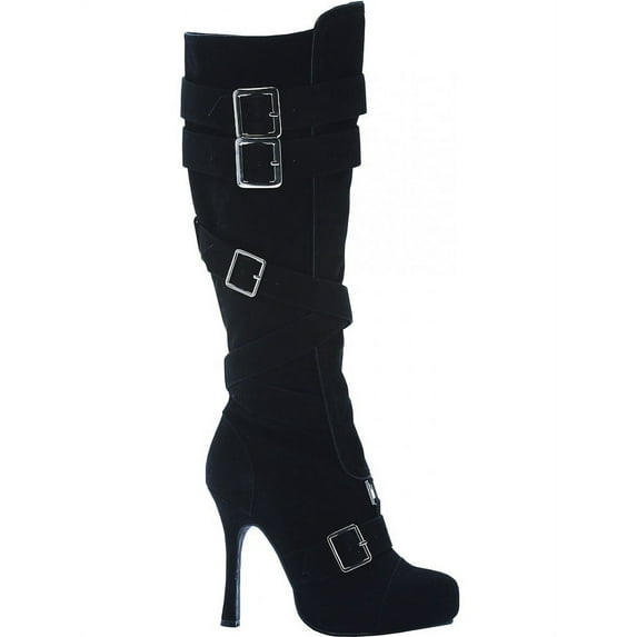 Vixen Black Boots Adult Costume Shoes - Size 7
