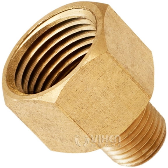 Vixen Horns 1/4" NPT Male to 1/2" NPT Female Brass Thread Expander Fitting for Train/Air Horn Tanks VXA1412