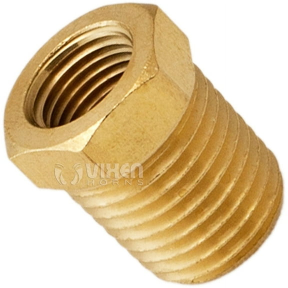 Vixen Horns 1/4" NPT Male to 1/8" NPT Female Brass Thread Reducer Fitting for Train/Air Horn Tanks VXA1418
