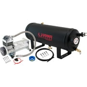Vixen Horns 12V Air Compressor with Tank 1.5 Gallon - 150 PSI Working Pressure Onboard Air System for Train Horns/Inflating Tires, VXO8315