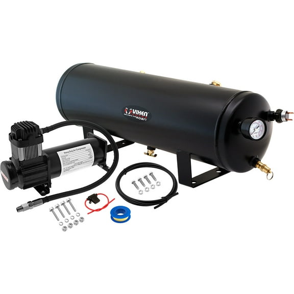 Vixen Horns 3 Gallon (12 Liter) Train/Air Horn Tank with 200 PSI Compressor Onboard System/Kit 12V VXO8330B