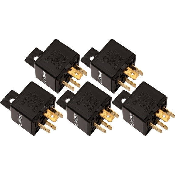 Vixen Horns 4-PIN Relay 40A/12V for Horns/Compressors/Alarms/Fog Light - Bundle of five relays VXA7449-5