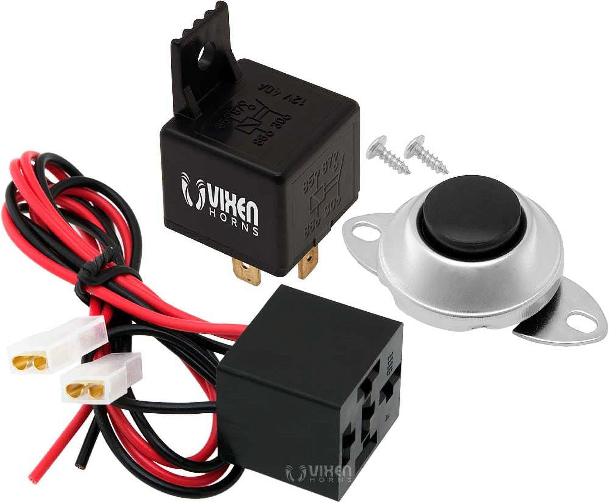 Vixen Horns 4PIN Relay 40A/12V with Prewired Plug/Socket and