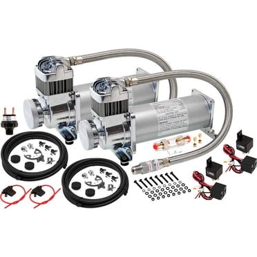 Vixen Air Universal Air Compressor 200PSI – For Car/Truck Train Horns & Air Suspension, VXC-480B
