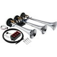 thumbnail image 1 of Vixen Horns LOUD 3/Three Trumpet Musical Air Horn with 8 Tunes Chrome Plated 12V VXH6808C, 1 of 7