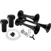 Vixen Horns 3-Trumpet Air Horn Kit with Dual Air Compressors VXH2411DB