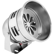 Vixen Horns Loud Electric Motor Driven Metal Alarm/Siren Air Raid 12V Chrome Plated VXS4006C