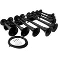 thumbnail image 1 of Vixen Horns OCTOPOD Train Horn for Truck/Car. 8 Air Horn Black Trumpets. Super Loud dB. Fits 12v Vehicles like Semi/Pickup/Jeep/RV/SUV VXH8124XLB, 1 of 10