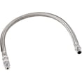 thumbnail image 1 of Vixen Horns Stainless Steel Air Compressor Braided Leader Hose with Check Valve 1/4" NPT Male to 1/4" NPT Male 20inch Chrome VXA7333, 1 of 1