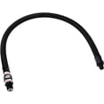 thumbnail image 1 of Vixen Horns Stainless Steel Air Compressor Braided Leader Hose with Check Valve 1/8" NPT Male to 1/4" NPT Male 20inch Black VXA7332B, 1 of 1