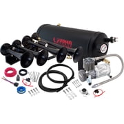 Vixen Horns Train Horn Kit for Trucks/Car/Semi. Complete Onboard System- 150psi Air Compressor, 1.5 Gallon Tank, 4 Trumpets. Super Loud dB. Fits Vehicles like Pickup/Jeep/RV/SUV 12v VXPRO8524B