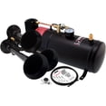 thumbnail image 1 of Vixen Horns Train Horn Kit for Trucks/Car/Semi. Complete Onboard System- 150psi Air Compressor, 1 Gallon Tank, 3 Trumpets. Super Loud dB. Fits Vehicles like Pickup/Jeep/RV/SUV 12v VXO8210/3114B, 1 of 6