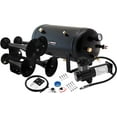 thumbnail image 1 of Vixen Horns Train Horn Kit for Trucks/Car/Semi. Complete Onboard System- 200psi Air Compressor, 5 Gallon Tank, 4 Trumpets. Super Loud dB. Fits Vehicles like Pickup/Jeep/RV/SUV 12v VXO8350B/4318B, 1 of 10