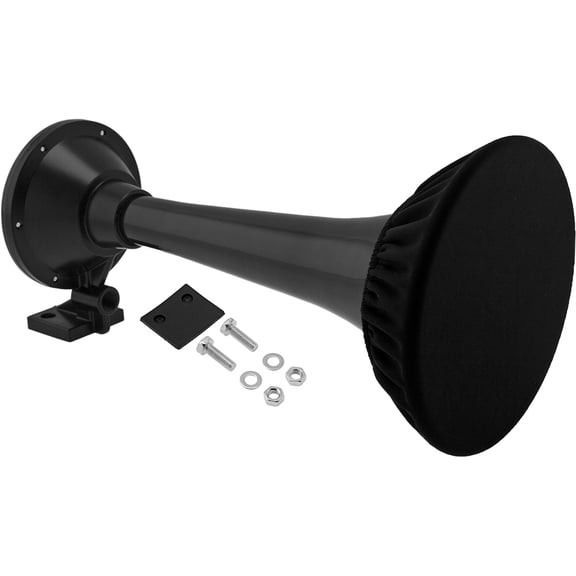 Vixen Horns Train Horn Trumpet for Truck/Car. Long Trumpet Horn Super Loud dB. Black Single Trumpet (Size S) w/Cover. Heavy Duty ABS Air Horn. Fits Vehicles Like Semi/Pickup/Jeep/RV/SUV VXH1903XB/P