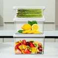thumbnail image 1 of VIXINO 3-Pc Vacuum  Sealer Containers for Fridge Organizers & Storage - Stackable, BPA-Free, Keep Food Fresh Longer, 1 of 7