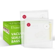Vixino Vacuum Sealer Bags, 40PCS Reusable Food Saver Bags for Vac Storage, Meal Prep or Sous Vide Cooking, BPA-Free & Leak-proof