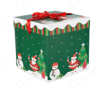 Nested Gift Box Tower Vixolx Christmas Nesting Gift Boxes with Lid, Xmas Nested Box Set ...