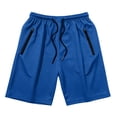 thumbnail image 1 of Vixolx Mens Mesh Athletic Shorts Drawstring Dry Gym Running Shorts Casual Vacation Beach Shorts with Zipper Pocket, 1 of 3