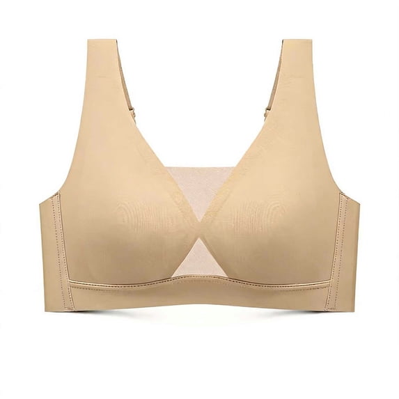 Vixolx Womens Soft Wireless Seamless Push Up Bras Comfortable Support Mesh Breathable Bras