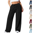 thumbnail image 1 of Vixolx Womens Sweatpants Drawstring Elastic Waist Plus Size Baggy Wide Leg Pants Fall Casual Sports Trousers with Pockets, 1 of 7