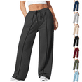 thumbnail image 1 of Vixolx Womens Sweatpants Drawstring Elastic Waist Plus Size Baggy Wide Leg Pants Fall Casual Sports Trousers with Pockets, 1 of 7