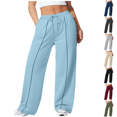 thumbnail image 1 of Vixolx Womens Sweatpants Drawstring Elastic Waist Plus Size Baggy Wide Leg Pants Fall Casual Sports Trousers with Pockets, 1 of 7