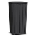 thumbnail image 1 of Vixzen 36 Gallon Kitchen Trash Can with Lid,Outdoor Waterproof Resin Waste Bin,Lightweight,Sturdy Garbage Bin for Patio,Kitchen,Backyard，Black, 1 of 7