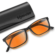 Viyawise G5 Blue Light Blocking Glasses for Women & Men, Eye Strain Protection Bluelight Blockers Clear Glasses for Better Sleep Reading Indoor Outdoor Computer