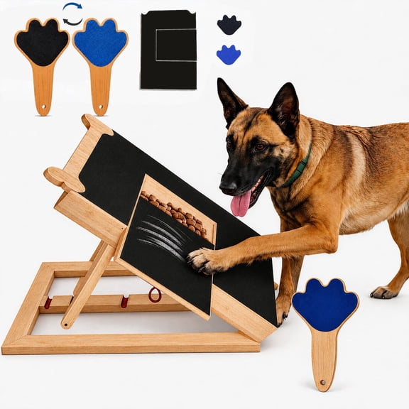 Viyuse 2Pack Dog Nail Scratch Board with Treat Box Set-Large Dog Scratch Board and Mini Dog Nail File Board, Stress-Free Alternative to Traditional Nail Clippers and Electric Grinders