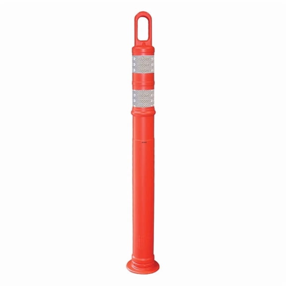 VizCon Looper-Tube w/ 3" Reflective Collars (No Base), 42", Orange, 1/Each
