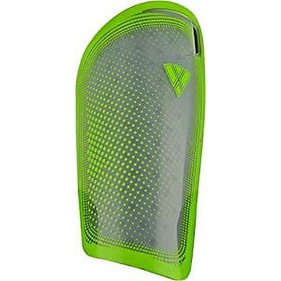 Vizari Slip-In Soccer Shin Guards for Men, Women, and Youth | Lightweight Protective Gear for Big Kids and Adults - GREEN/GREY, S